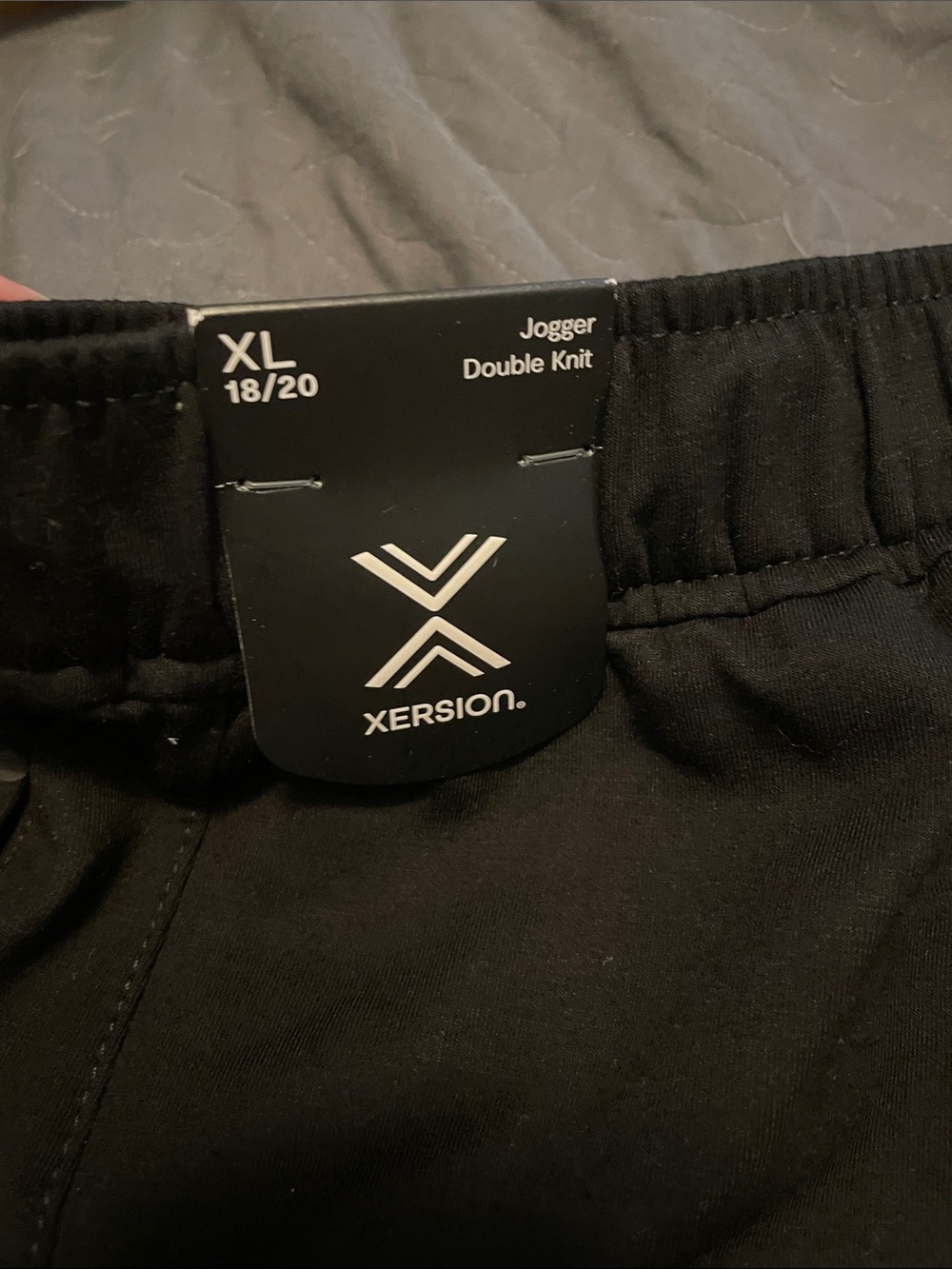 Xersion Black Double Knit Jogger Pants Boys 18/20 XL